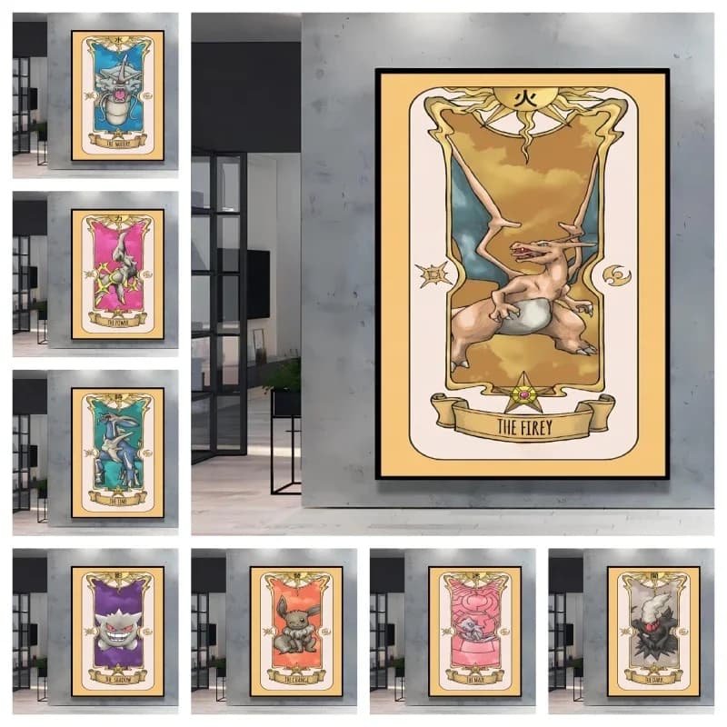 5D Full Drill Diamond Painting Pokemon Charizard Classic Cartoon Full Round Rhinestone Picture Cross Stitch Home Wall Decor Gi
