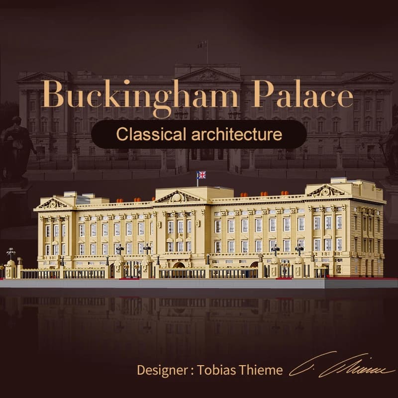 Palazzo di Buckingham, Set di Blocchi Modulari, Architettura Cittadina di Londra, Kit Modello in Mattoncini, Giocattolo per Adulti e Bambini, Regalo, 5604 Pezzi