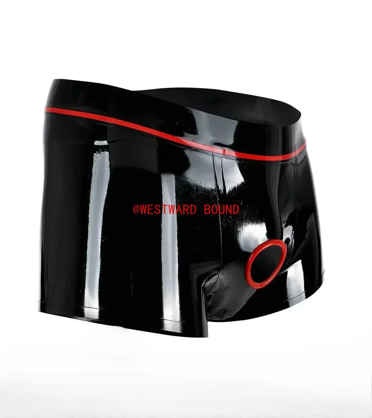 Latex Customized Sexy Men Underwear Open Front Rubber Panties Underpants Fetish Male Panties Short Pants Handmade Boxer