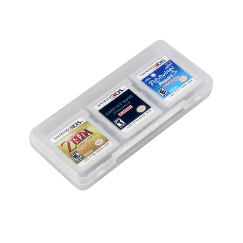 Transparent cartridge box for game cards 6 in 1 for Nintendo 3DS XL LL NDS DSi