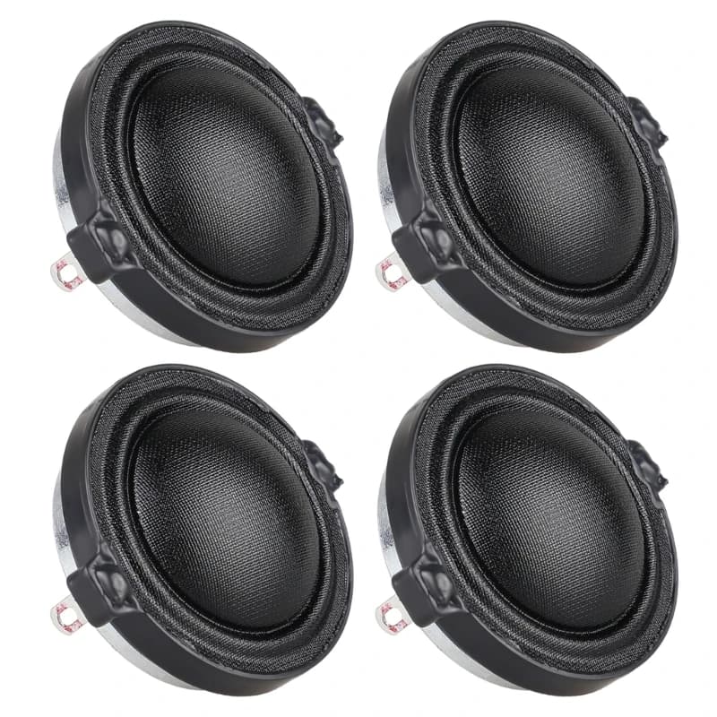 4 Pezzi/Lotto Tweeter da 30mm 8 Ohm 15W con Membrana in Seta, Altoparlante Mini Hifi a 20 Nuclei per Amplificatore Bluetooth Fai-da-Te