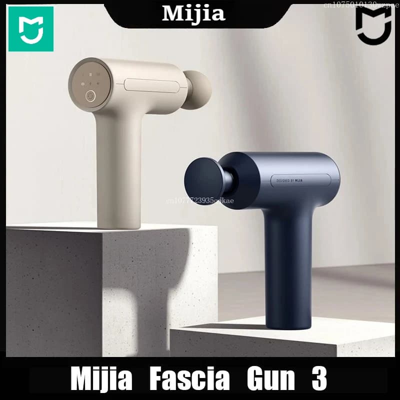 Mijia Fascia Gun 3 Muscle Massage Gun Dual Mode 3 Massage Heads 25KG Thrust Shoulder and Neck Relaxation Massage Driver