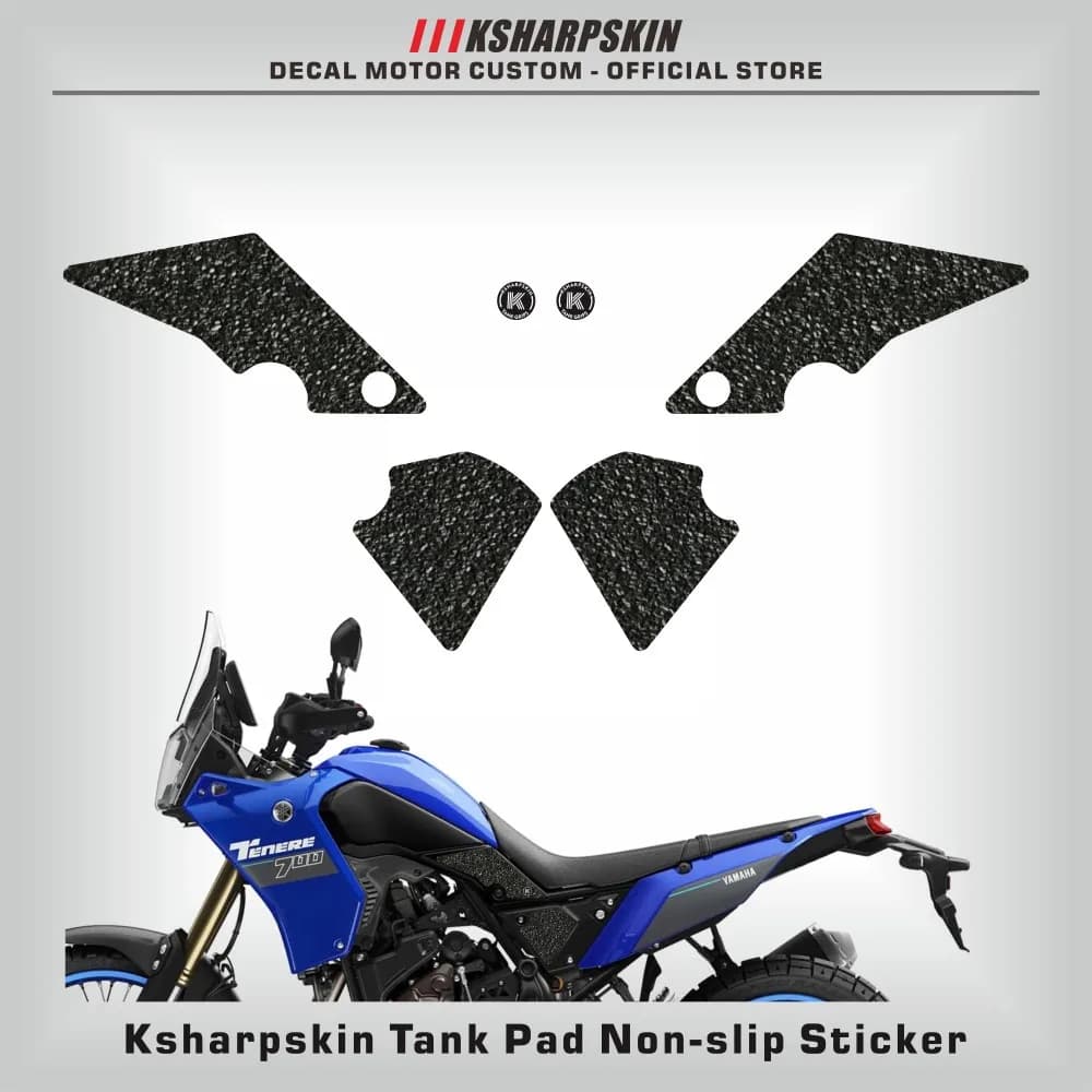 Motorcycle protection pad fuel grip fuel pad gasoline sticker knee traction side decals anti-slip for YAMAHA TENERE 700 2021-25