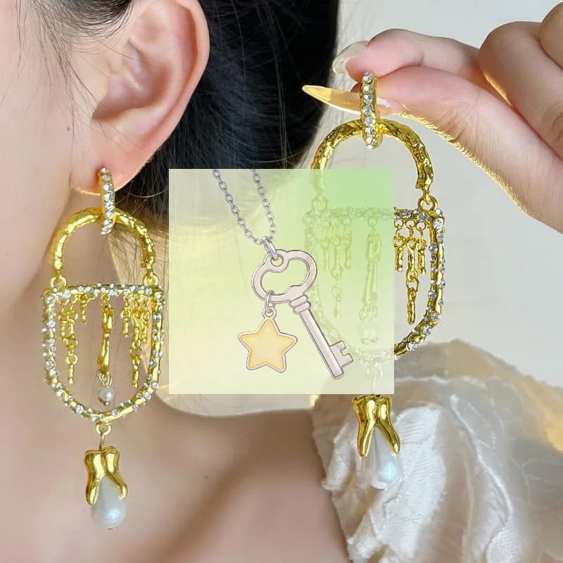 Fantastici Orecchini Pendenti Vintage in Metallo con Perle e Nappe per Donna, Gioielli alla Moda, Regalo, Accessori