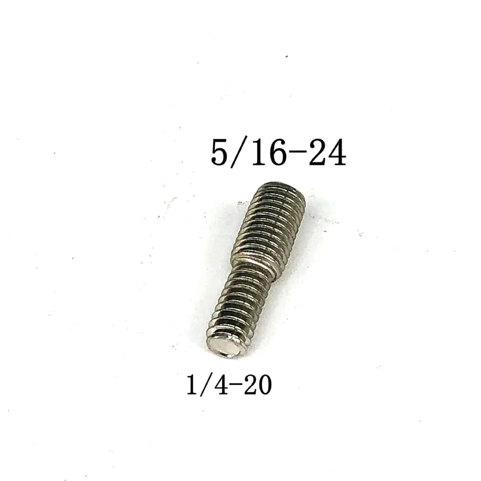 2PC 1/4-5/16 adattatore per filettatura vite maniglia per arco asta di bilanciamento viti per conversione contrappeso accessorio per tiro con l'arco con arco e freccia