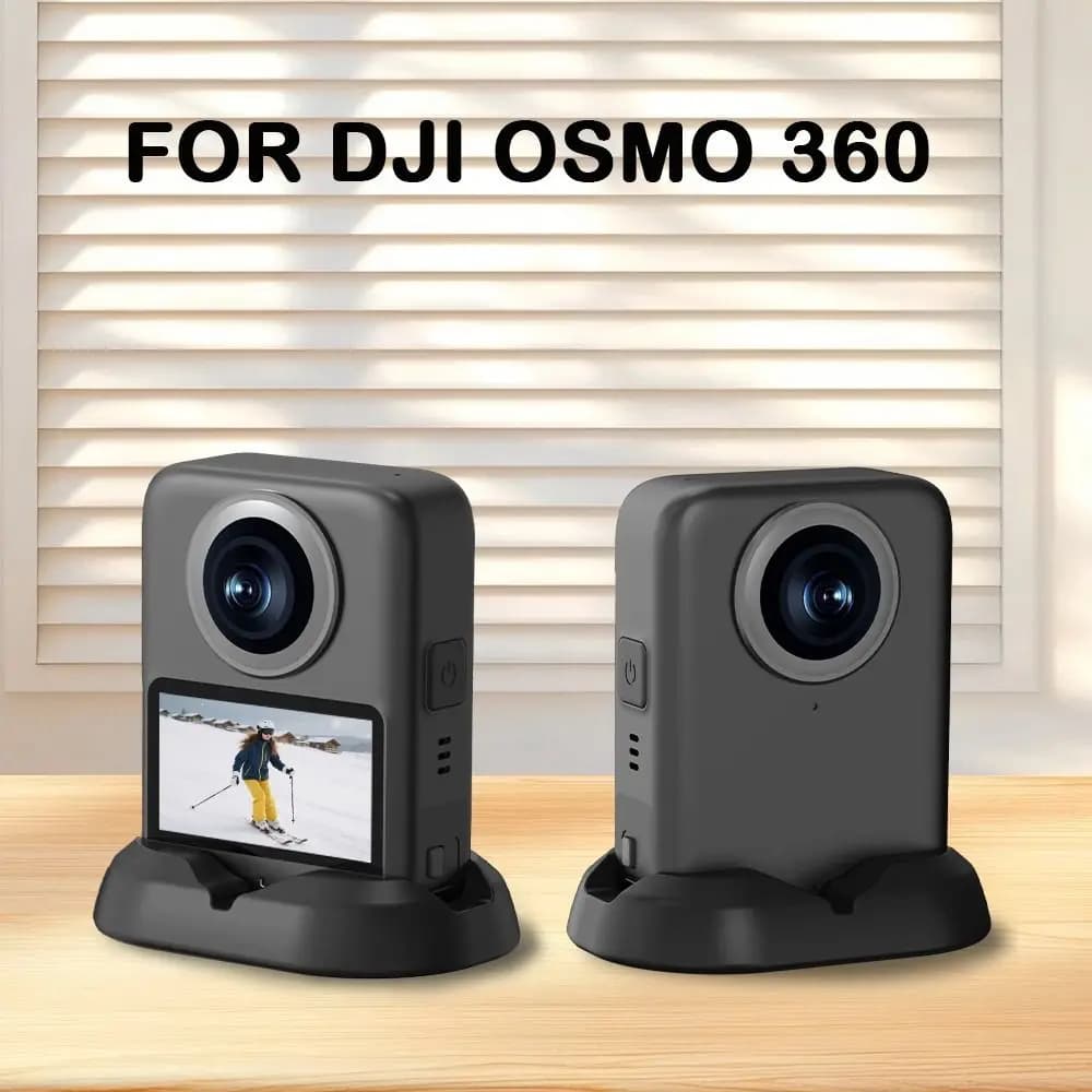 New Silicone Desktop Base Anti-Slip Stable Mount Stand Durable Support Holder for DJI Osmo 360 Action Camera Accessories