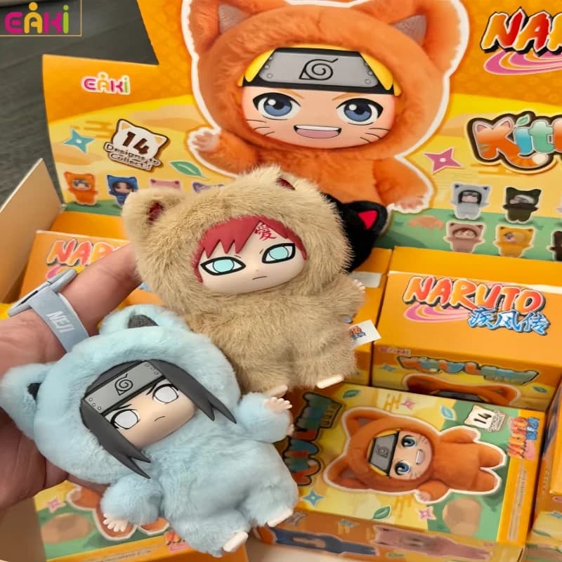 Disponibile Nuovo Originale Eaki Yiqi Naruto Blind Box Stagione 3 Cat Park Party Blind Box Bambola Ciondolo da Borsa Modellino da Collezione Giocattolo di Compleanno