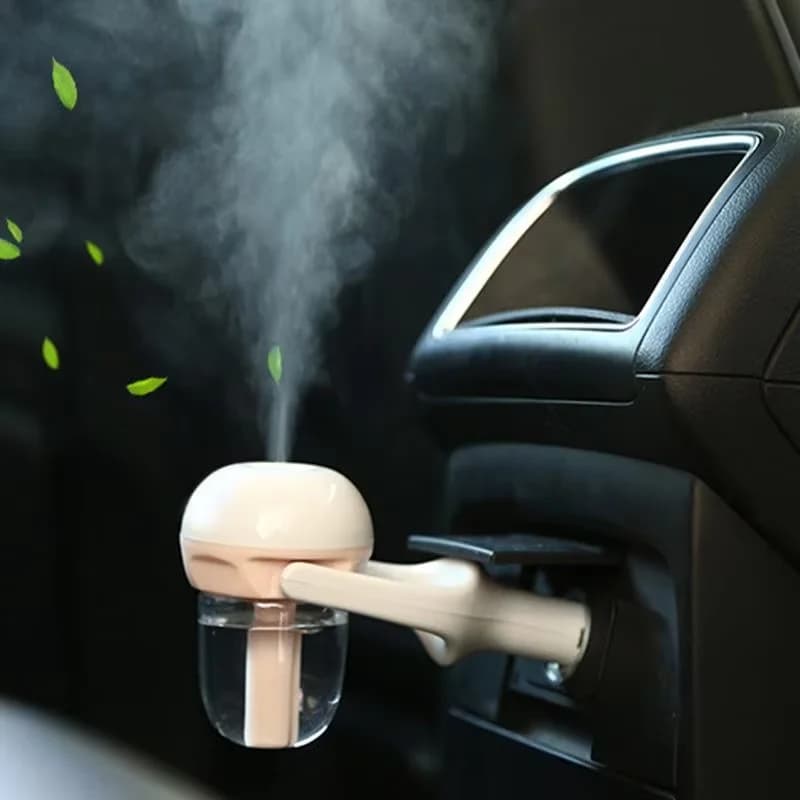 Portable Car Humidifier Essential Oil Aromatherapy Diffuser Mist Sprayer Car Air Freshener Auto Interior Decor Ornament