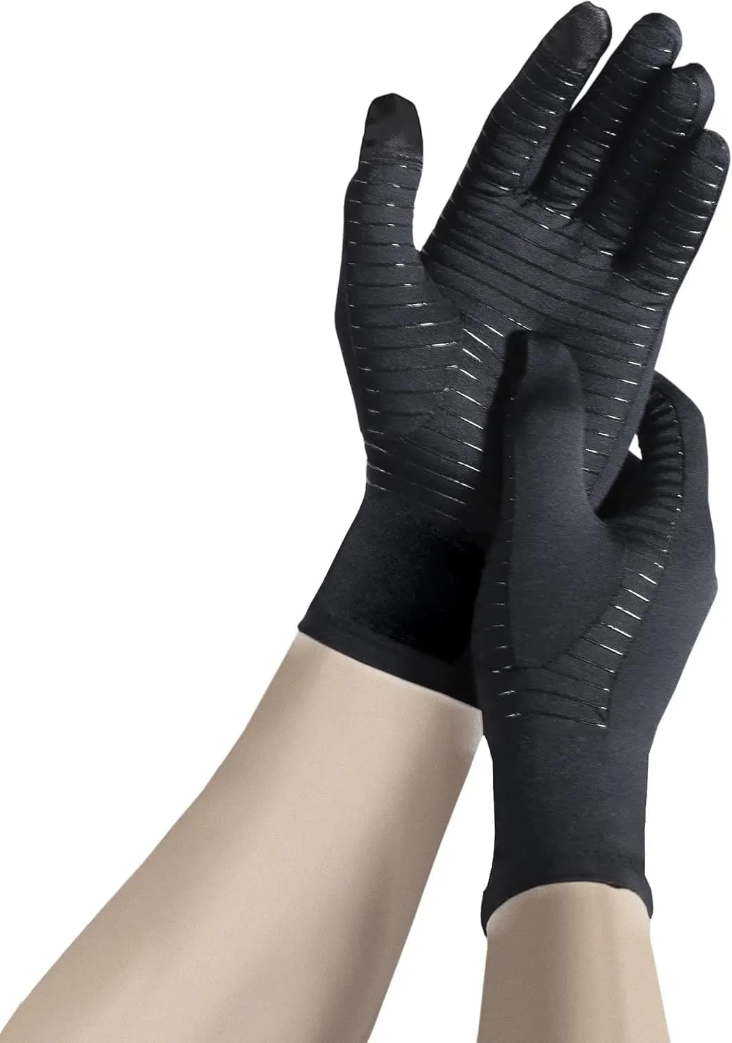 Guanti a compressione in rame a dita intere per protezione e supporto delle mani