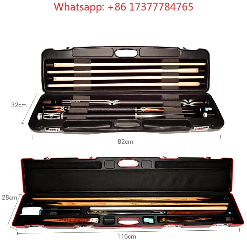 ABS Portable Password Cue Case Large Capacity High Quality For 1/2 Pool Cue & 3/4 Snooker Cue