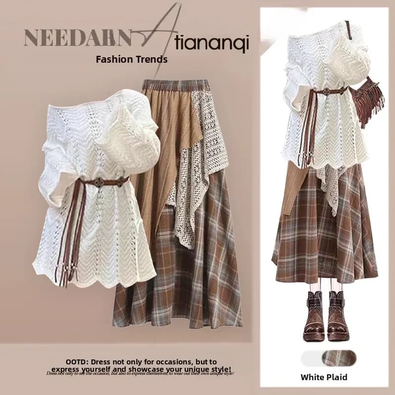 Completo da donna estivo 2026: Top e gonna dal design elegante, con cut-out, spalline e orlo asimmetrico, set due pezzi snellente e alla moda