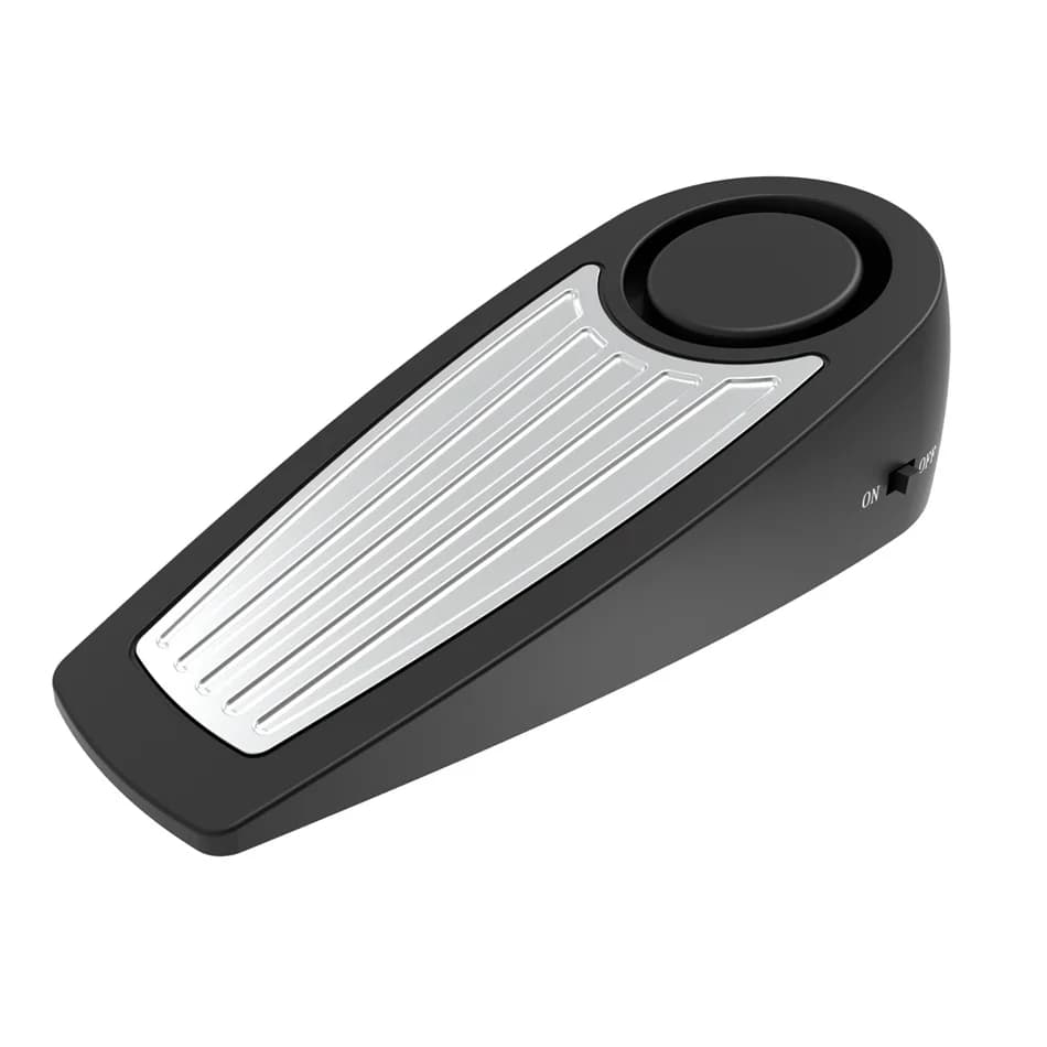 Allarme Antifurto per Porta 120dB, Doppia Funzione, Attivazione a Vibrazione con Reset Automatico, Portatile per Casa, Hotel, Viaggi