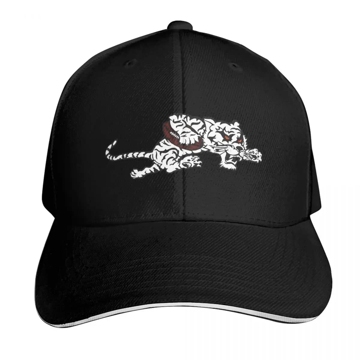 Old school white stripes Baseball Cap Golf Hat Military Cap Man hiking hat Ball Cap Boy Women's