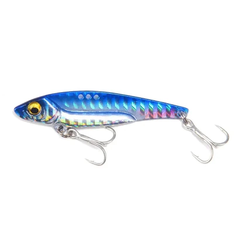 8/13/16/20g 3D Blue Yellow Pink Eyes Metal Vib Blade We Rich Face Vibration Esche Artificial Vibration for Bass Pike Fish Persian Fishing