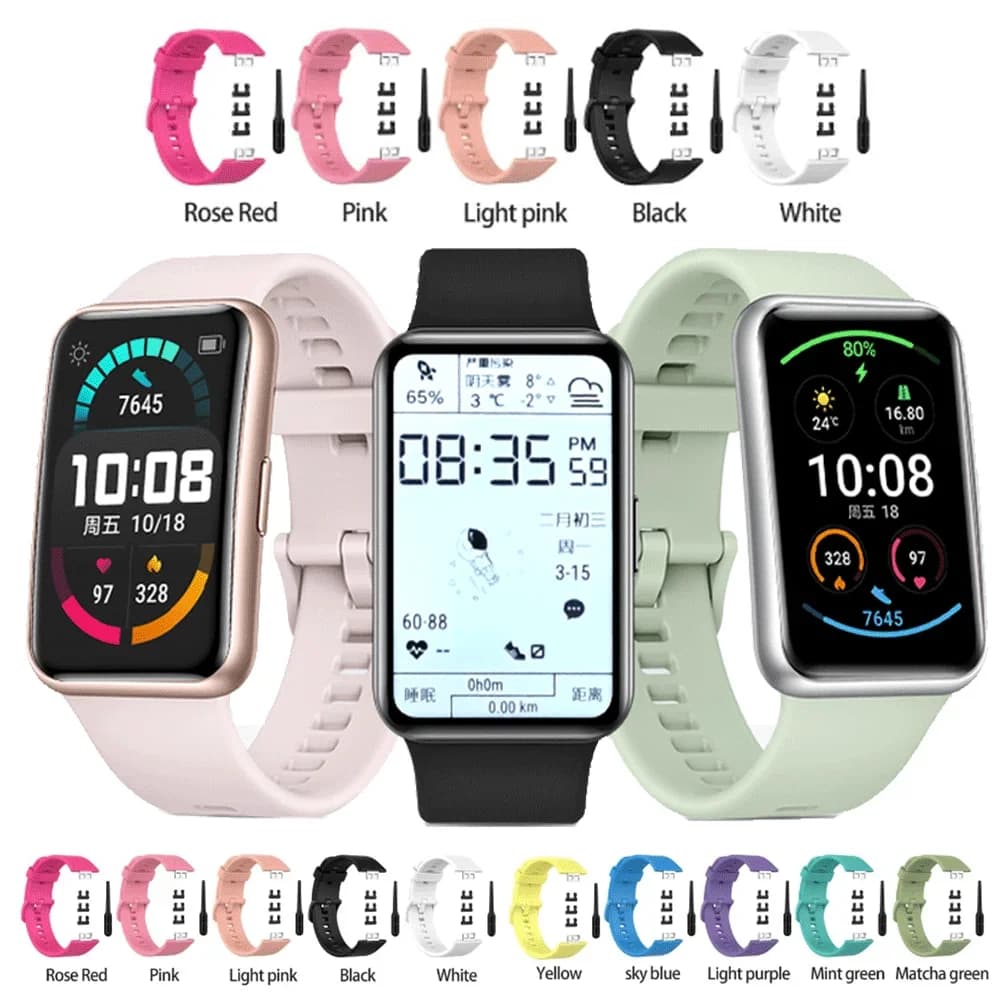 Cinturino in Silicone per Huawei Watch FIT Strap accessori Smartwatch cinturino da polso di ricambio correa huawei watch fit 2021 Strap