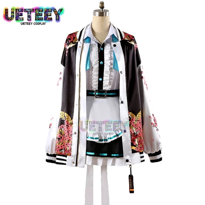 Costume Cosplay UETEEY COS Blue Archive Mikamo Neru, Custom Baseball Jacket, Halloween Anime Costume, Custom Size