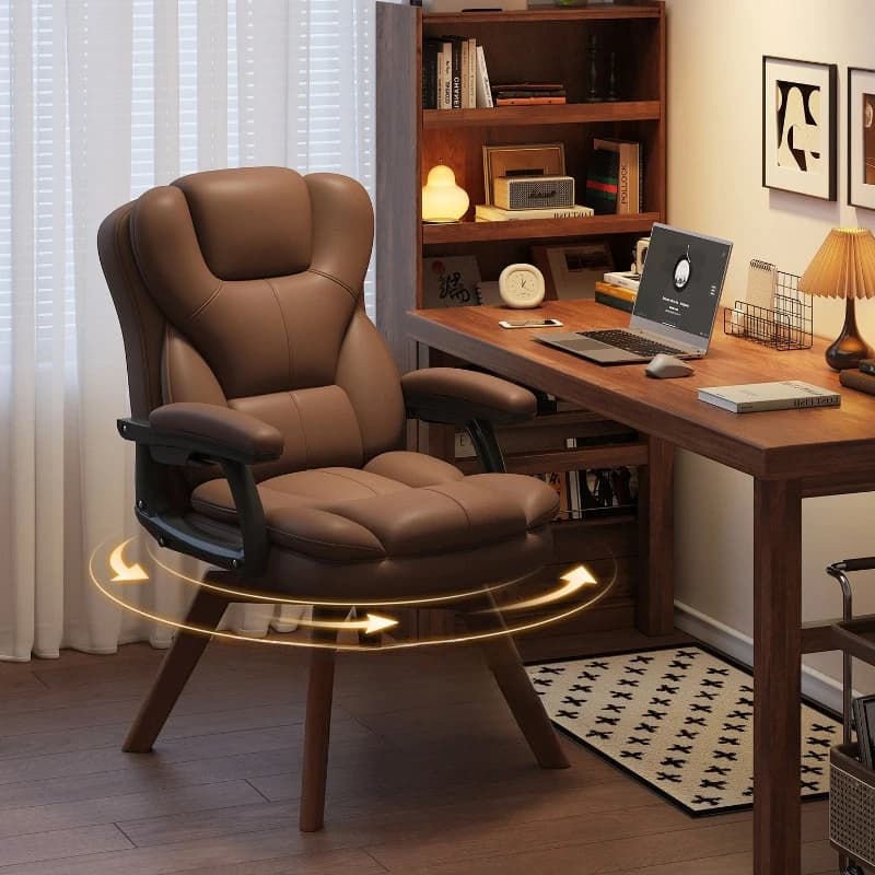 Sedia da Ufficio Girevole Ergonomica con Ruote per Camera da Letto, Salone, Gaming, Computer, Reclinabile Mobile, Silla De Oficina, Arredamento