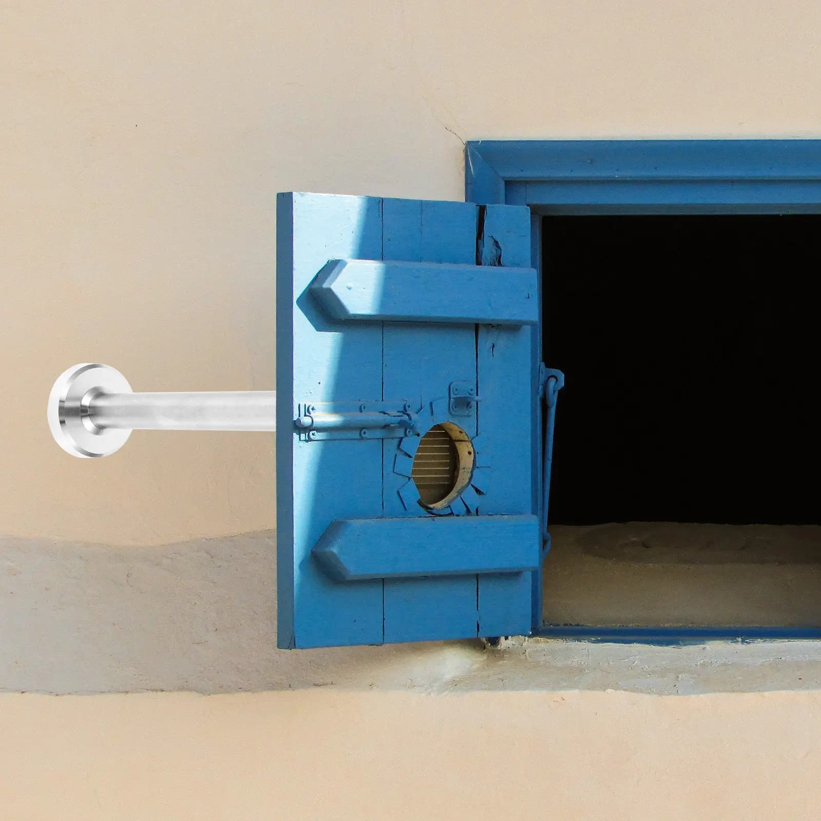 Fermaporta da Pavimento 15Cm in Acciaio Inox Resistente con Protezione in Gomma per Prevenire Schiacciamenti e Danni, per Interni ed Esterni