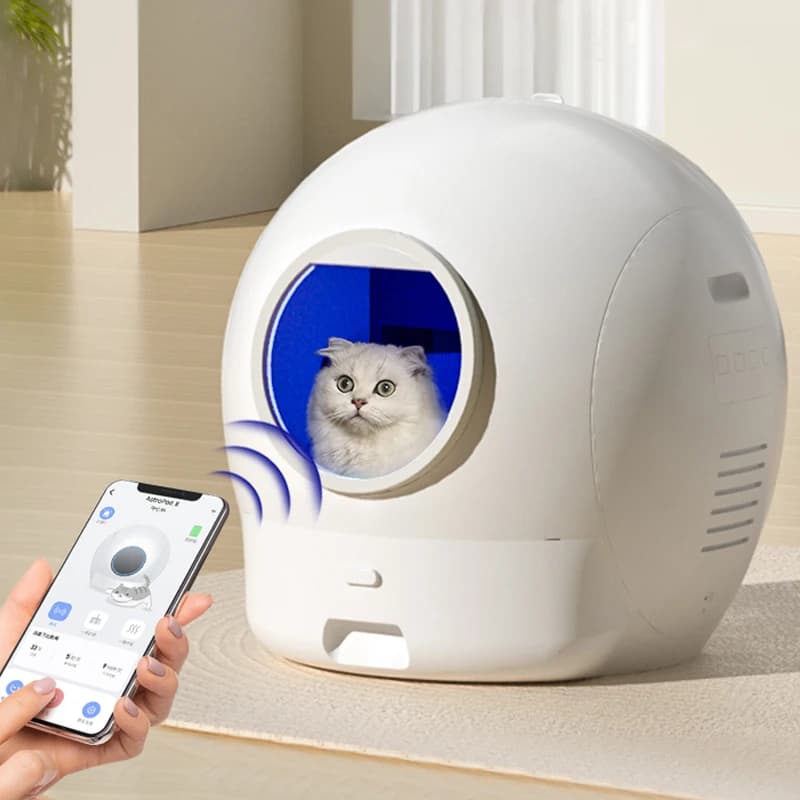 Version of update 2nd automatic cat litter EU US 65L Control APP Toilets for smart cats Intelligent self-cleaning cats