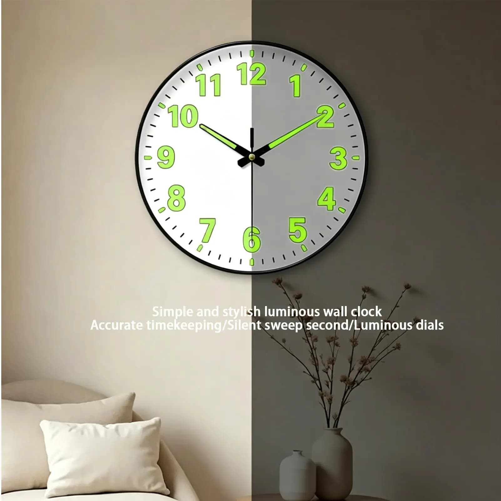 Wall Clock For Bedroom Round Modern Decorative Animal Art Bathroom Wall Animal Clock For Living Room Offices Classroom Dorm RV