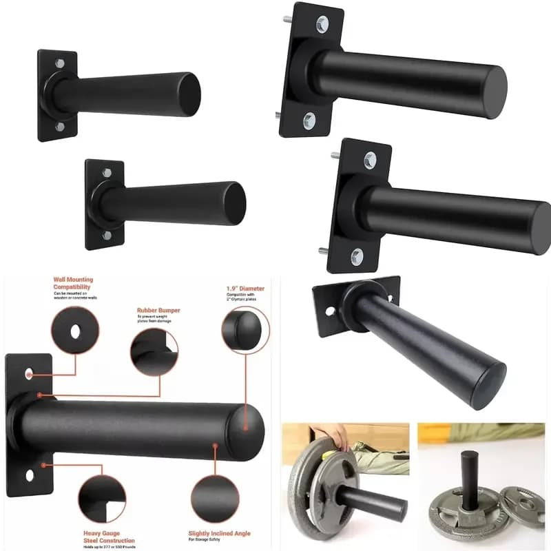 Steel Wall Mounted Weight Plate Storage Rack Display Stand Holder for Home Gym Fitness Equipment Organization Sold Per Piece