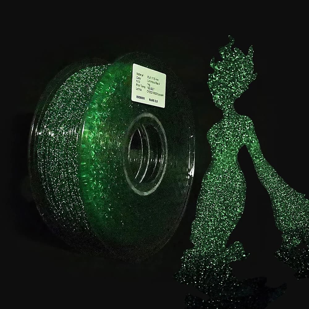 Luminous Filament PLA 100g 250g 500g 1kg 3D Printer Filament PLA 1,75mm 3D Printing Filaments Lighting Dark Rainbow Firefly