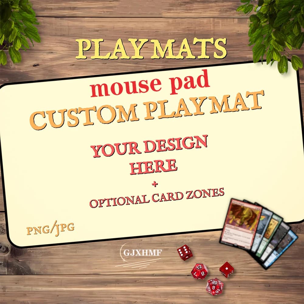 Tappetino per mouse personalizzato 24"X14", tappetino da gioco personalizzato, tappetino da gioco da tavolo personalizzato con zone, accessori da tavolo, regalo, giochi di carte,