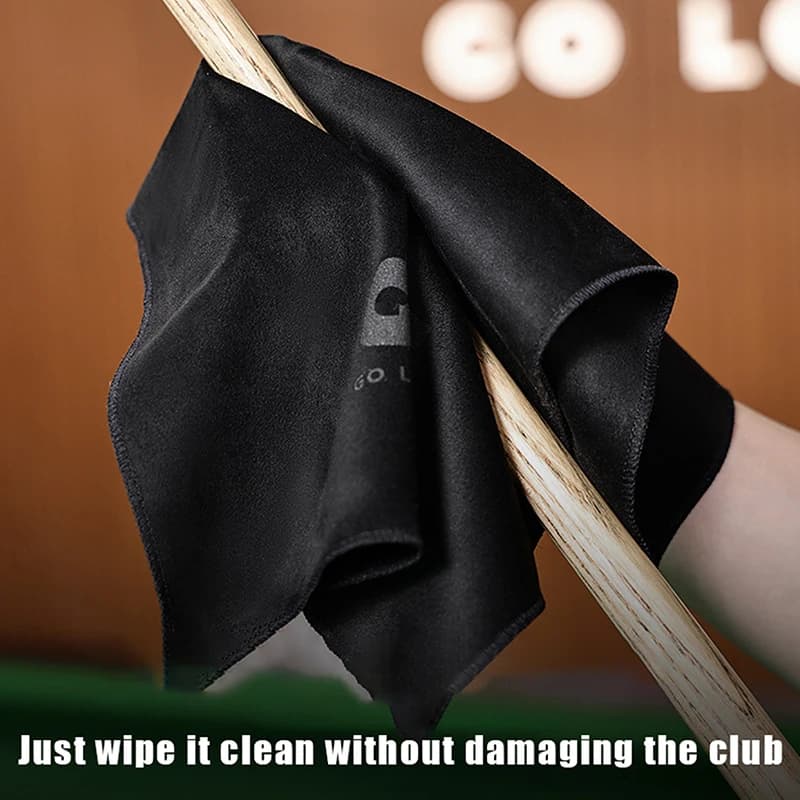 Panno in microfibra multifunzione resistente e morbido per la pulizia di stecche da biliardo, lavabile, per snooker