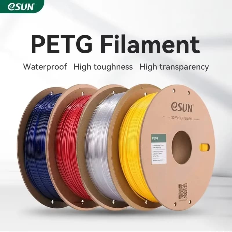 Filamento per stampante 3D eSUN PETG da 1,75 mm con bobina da utilizzare per stampanti 3D Bambulab/Anycubic/Elegoo/Creality FDM