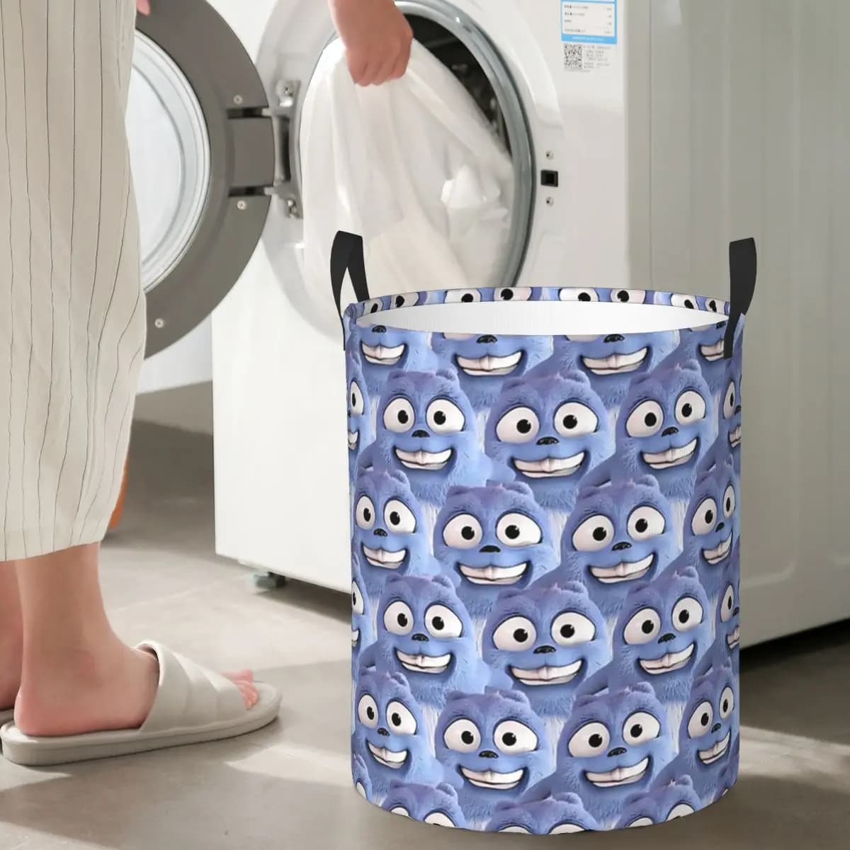 Grizzy And The Lemmings foldable linen baskets, dirty clothes baskets, toys, large waterproof bag