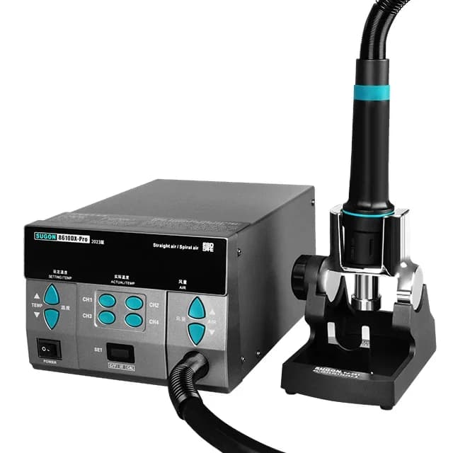 Pistola ad aria calda ad alta potenza per SUGON 8610DX Pro Pistola ad aria calda digitale portatile da 1000 W per la riparazione del telefono cellulare