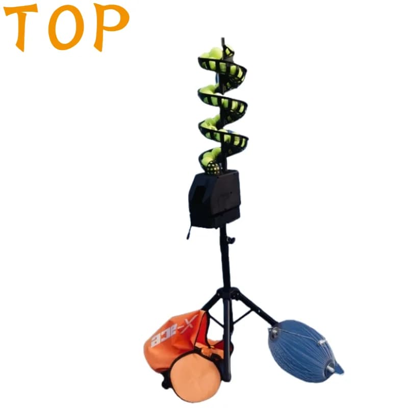Macchina per il servizio di tennis per una persona Dispositivo per l'allenamento multi-palla Dispositivo per l'allenamento del tennis con ricevitore per la pratica dell'altalena in ABS