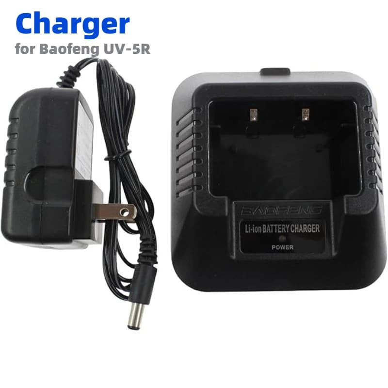 Baofeng UV-5R Caricatore 100v-240v per BAOFENG UV-5R BF-F8HP UV-5X3 5RA 5RB 5RC 5RD 5RE 5REPLUS DM-5R Plus Walkie Talkie Radio