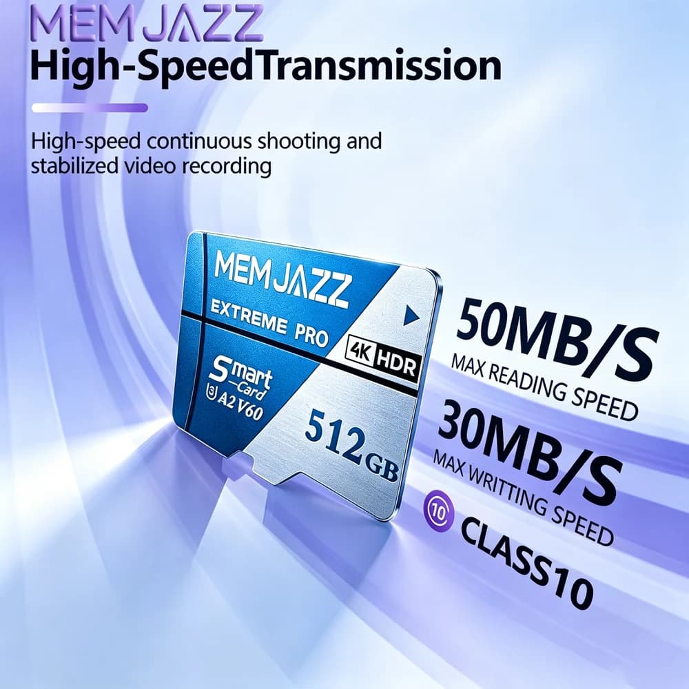 Micro TF SD 256GB 512GB SD Card Memory Card U3 V30 A2 High Speed Up To 100MBs Best Seller For Tablet Smartphone 4K Video Storage