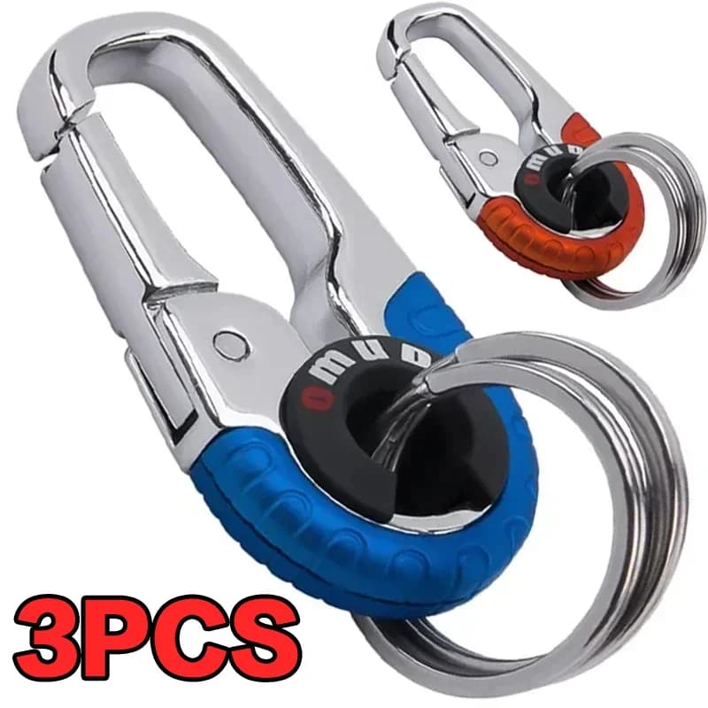 Keychain with buckle for men Stainless steel Keychain with hook External Mosque Accessories for climbing keychain