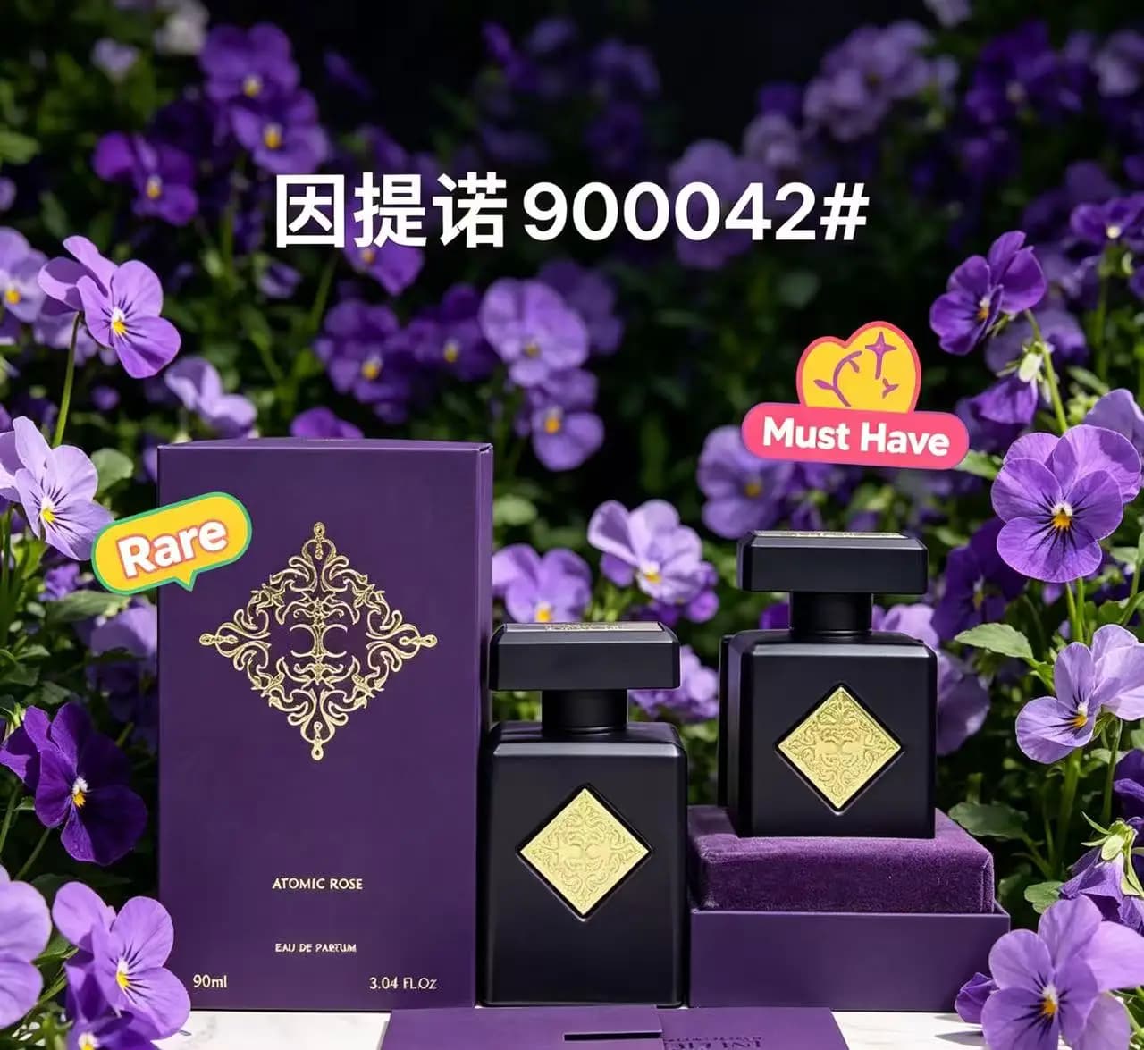 Profumo Classico Quotidiano 90ML Niche Unisex Initio Lunga Durata Orientale Legnoso con Oud Vaniglia Muschio Rosa per un Look Elegante