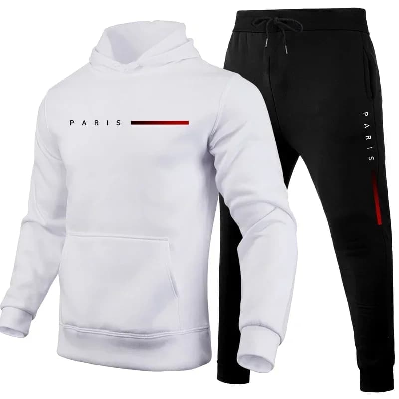 Men's 2 Piece Tracksuit Autumn Winter Hoodie Jogger Sweatpants Set Casual Pullover Hooded Sweatshirt Daily Sports Outfit
