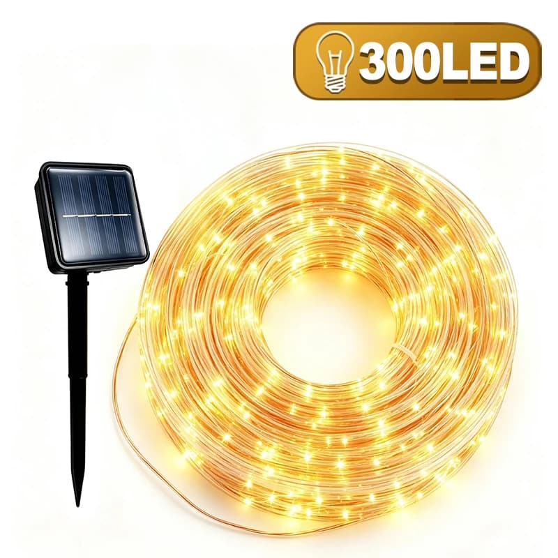 Solar Christmas Fairy Lights 8 Modes Copper Wire Waterproof Solar String Lights for Outdoor Garden Fence Street Xmas Decor