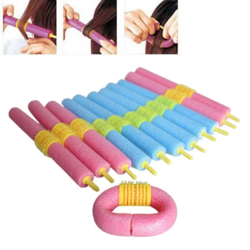 12 pcs lotto bigodini manufacturers soft foam anion Bendy Twist curls Styling DIY hair rollers tool for women accessories