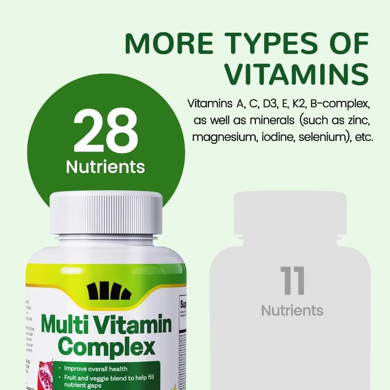 Multivitamin complex for women with collagen protein Hyaluronic acid and MSM 60 capsules Beauty supplement for hair and skin nails