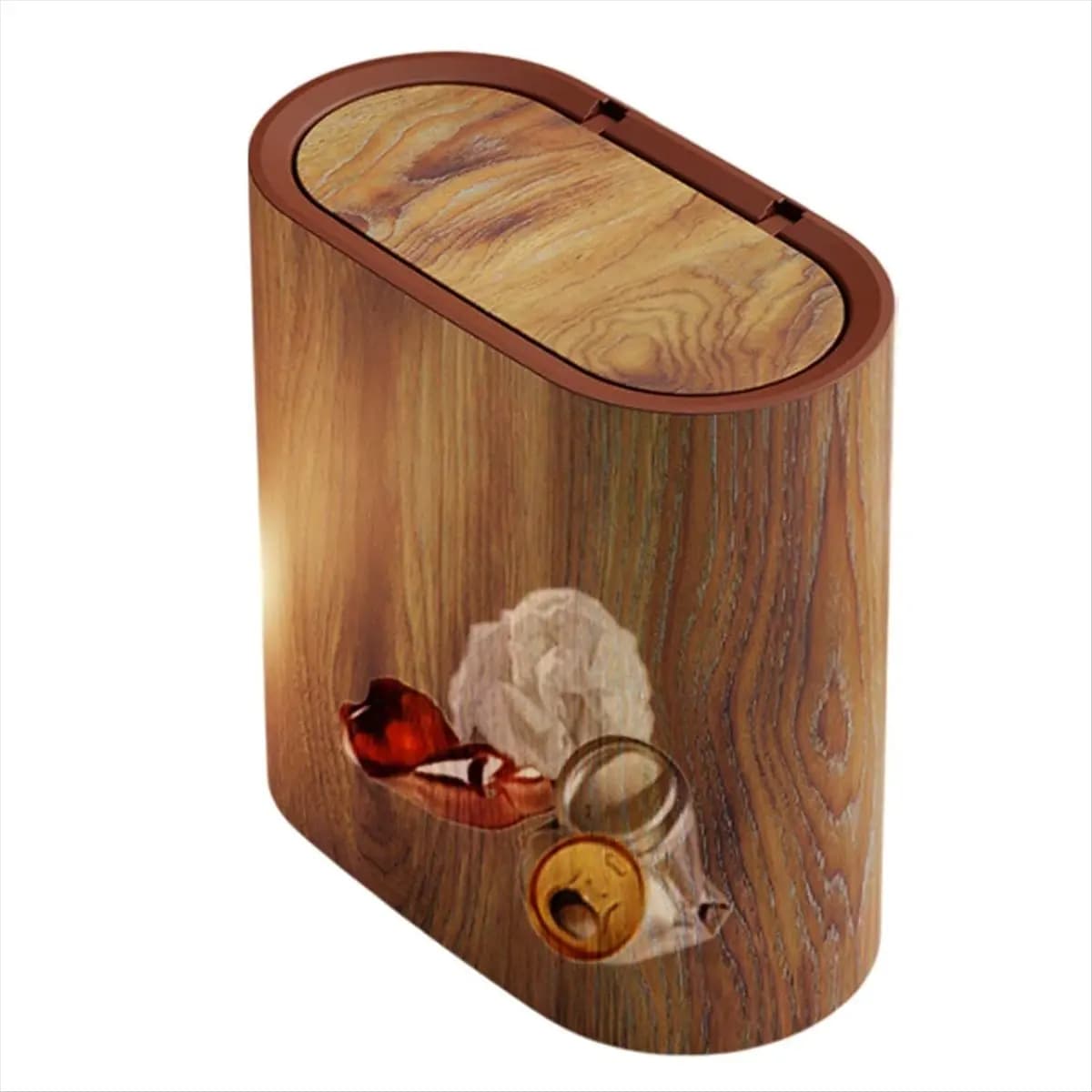 Grado! Pattumiera da bagno con coperchio, piccola pattumiera, pattumiera per bagno, camera da letto, cucina, ufficio