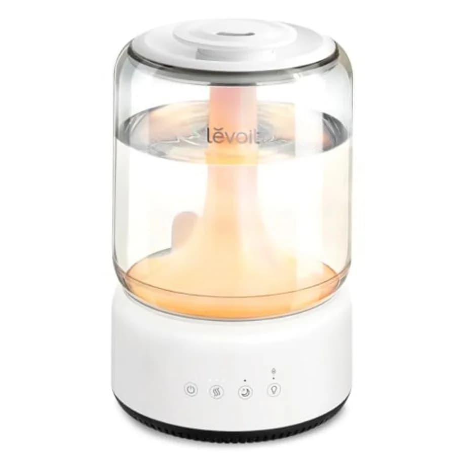 Umidificatori per camera da letto, 4,2L con riempimento dall'alto per ambienti di grandi dimensioni, autonomia di 42 ore, design lavabile in lavastoviglie, facile da pulire, silenzioso 21dB, Cool M