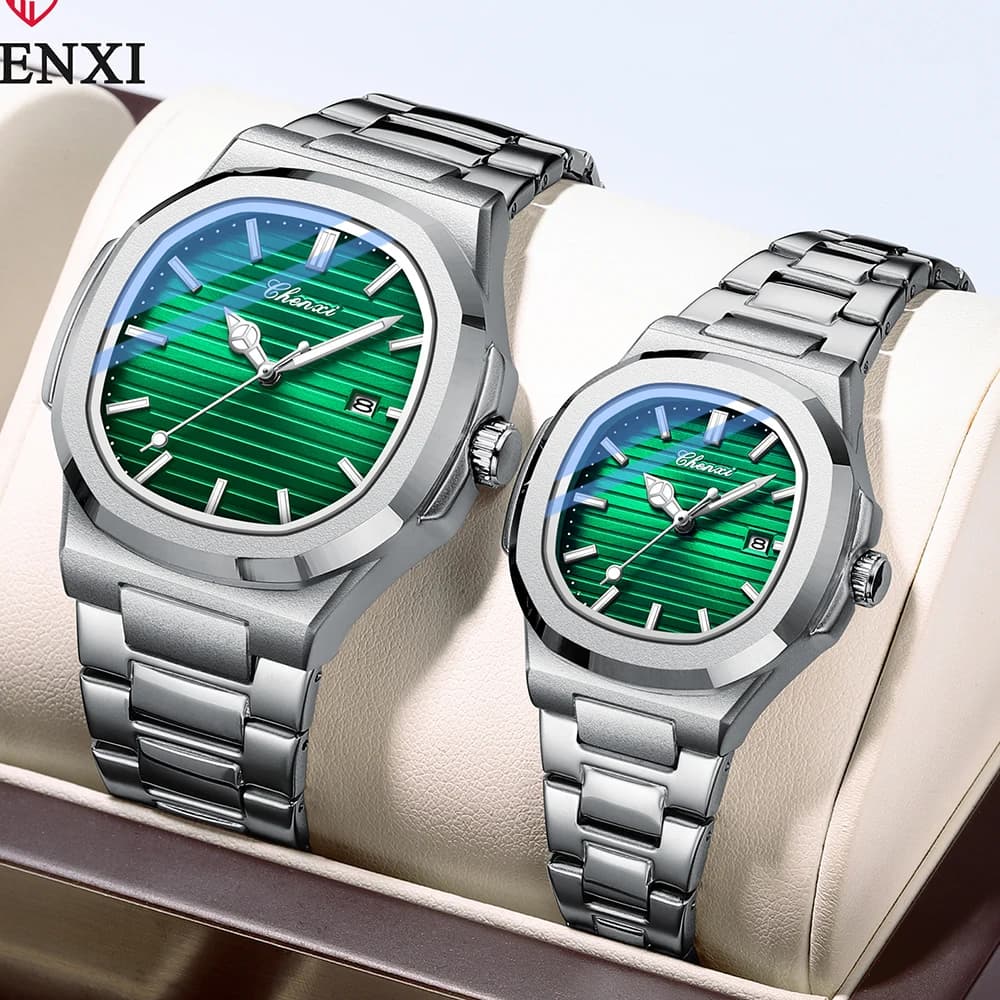 CHENXI Couple of watches Pair of Fashion Quartz Wrist Watch for Men and Women Watch Women's Watch 2023 New Product Watches for Him and for Her