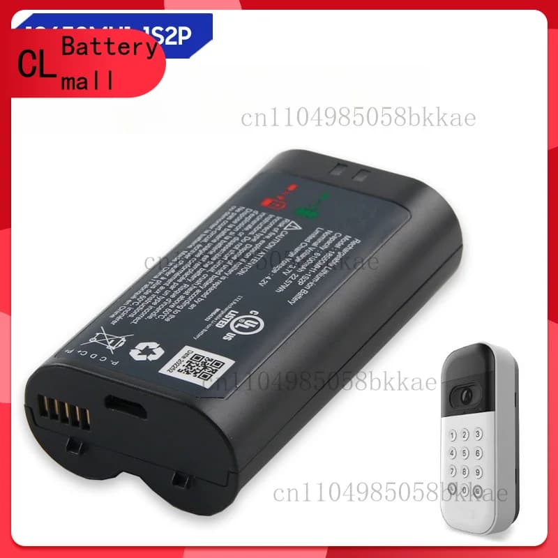 Batteria di ricambio per fotocamera grandangolare con tastiera video per porta del garage My Q Smart