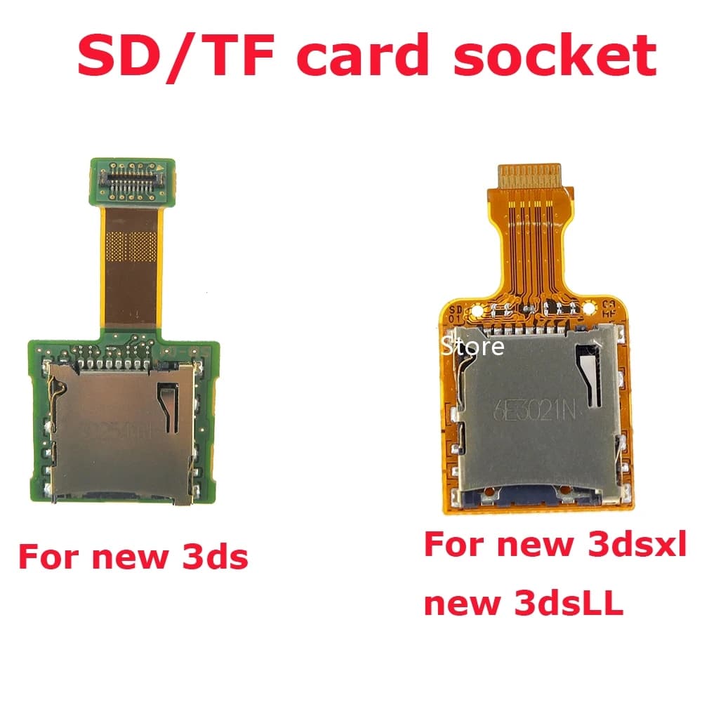 Presa per scheda SD da 1 pezzo per Nintendo New 3DS per la nuova scheda lettore di schede TF 3DSXL 3DSLL