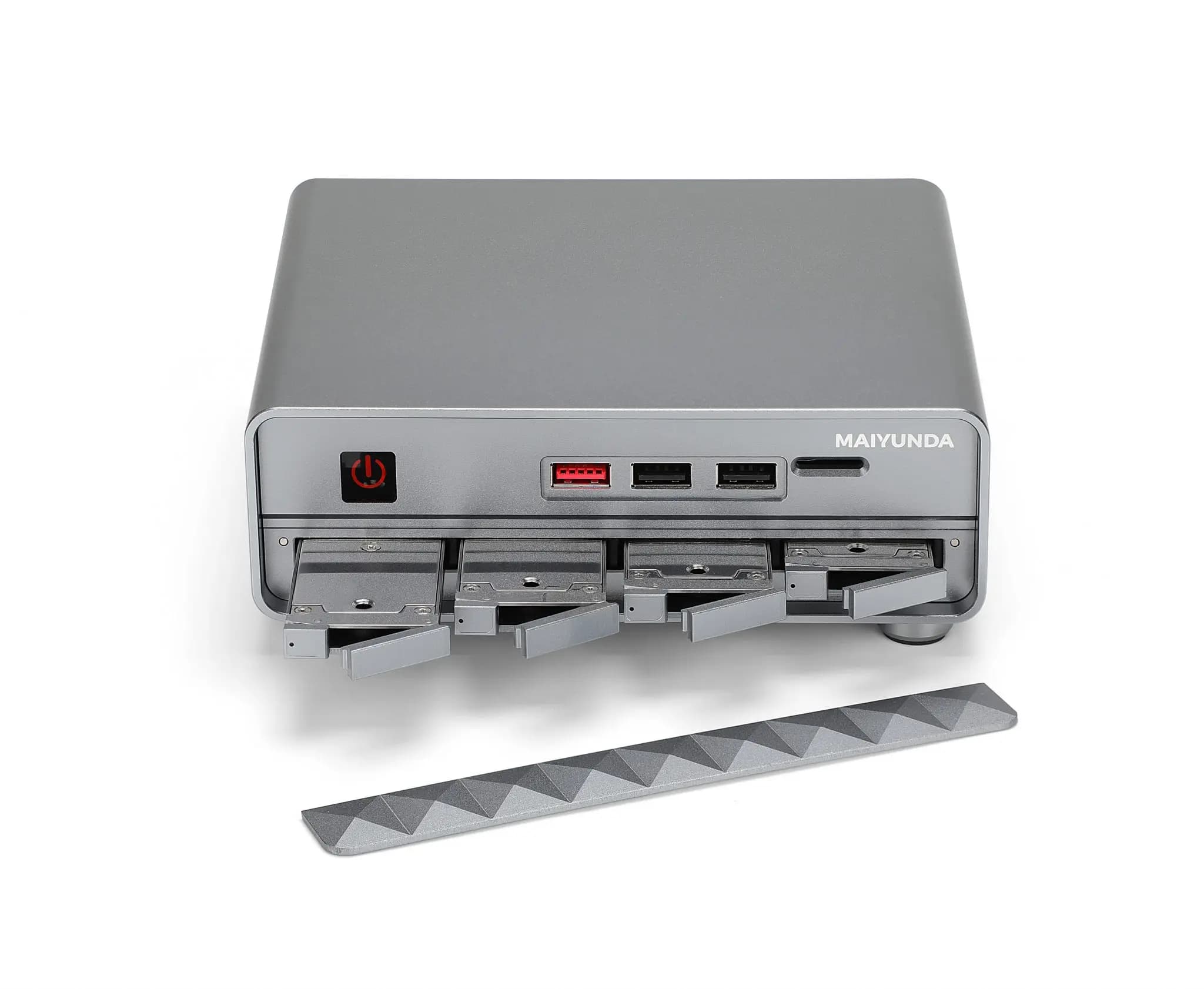 Maiyunda M1 Mini 4 Bay Mini Nas Server di archiviazione M.2 Nvme Pcie 3.0x1 Pc Box Host Router morbido N100 I3-n305 Home Nas Mini Pc