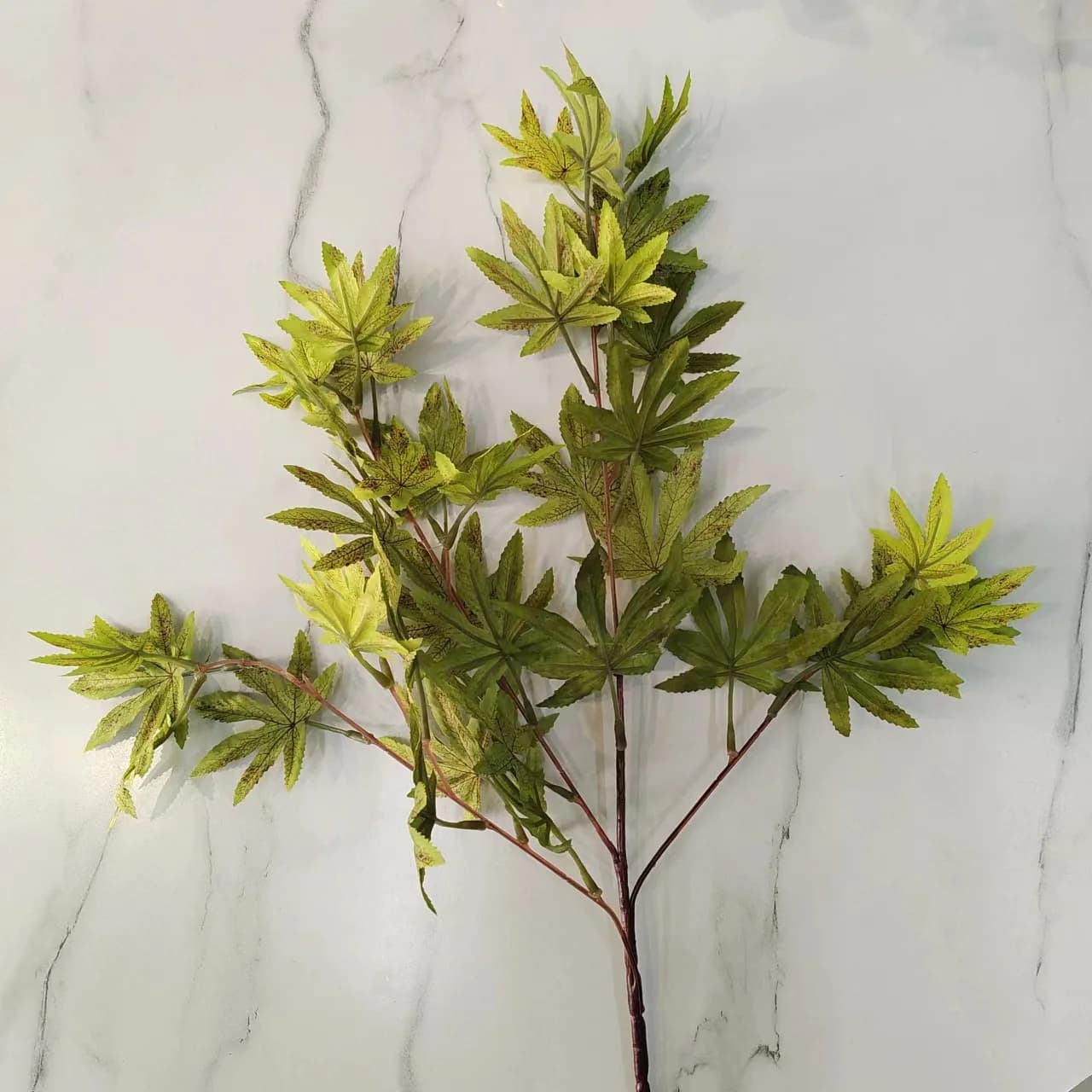 5 pieces of artificial silk maple leaves branch of plants garden wedding background floral composition decorations for home parties fake maple tree leaf