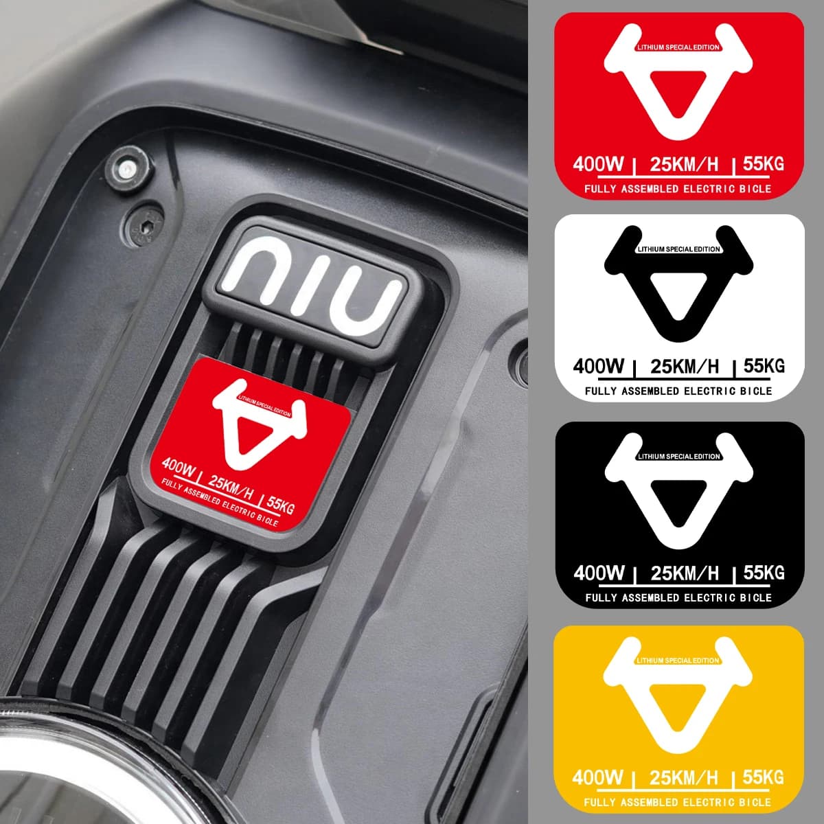 Adesivo riflettente per moto Scooter Decalcomania del vinile per accessori NIU N1S NGT N1 M1 U1 M + NG US U + UQI U + B Kqi2 Kqi3 Pro Nqi B14