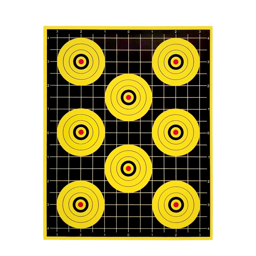 Set di bersagli da tiro tattici, Bullseye in cartone da 7 pollici x 9 pollici, accessori per tiro con l'arco e caccia all'aperto