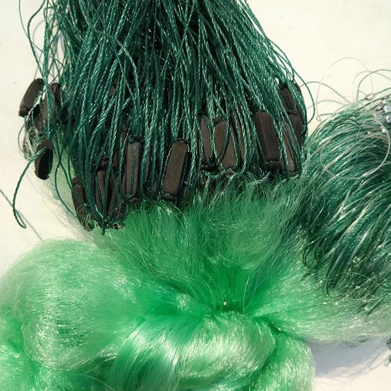 50 Meter Three-layer Encrypted Green Wire Fishing Net